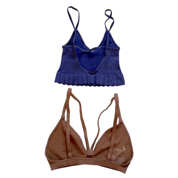 Free People Intimately Set 2 Ribbed Seamless Bralettes Sz XS/S NWOT - Picture 12 of 12